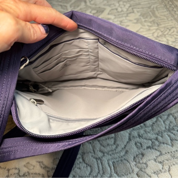 Travelon Deep Purple crossbody  Bag - Picture 13 of 13